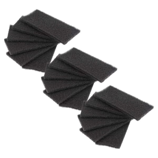Conjunto de 18x Filtros de Carvão Ativado vhbw para Franke Food Bin e Waste Caddy - 6.5 x 15.5 x 1.5 cm