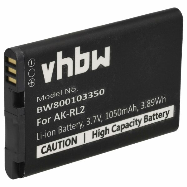 Bateria vhbw para Emporia - 1050 mAh 3.7V Li-Ion (substitui AK-RL2)