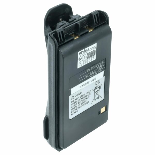 Bateria para Rádio Icom BP-265LI, BP-265 - 2200 mAh 7.4 V Li-Ion + Clip de Cinto