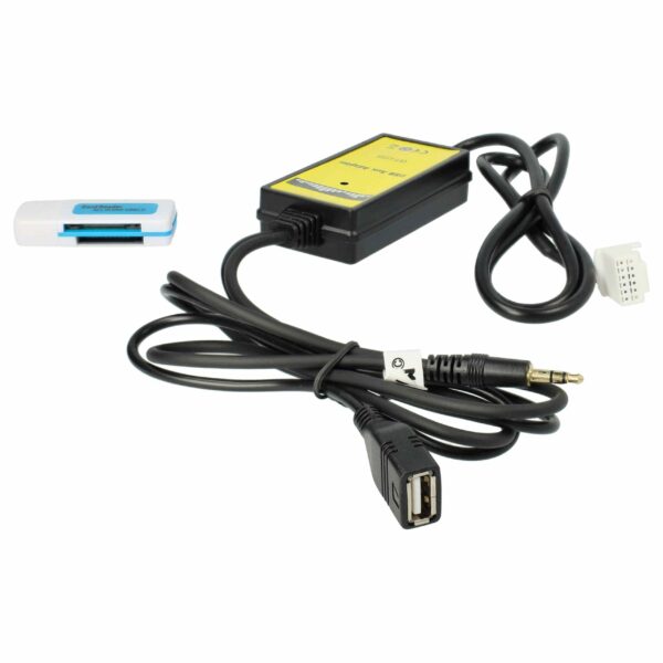 Adaptador de Áudio AUX para Toyota 4Runner 2003-2010 - Cabo 145cm com USB