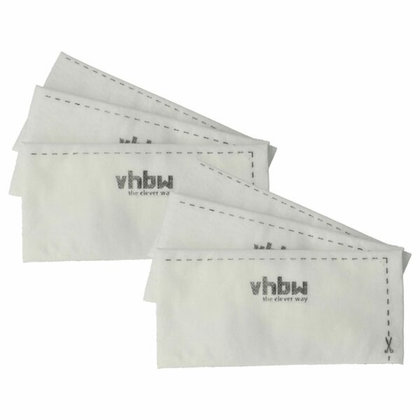 Pack de 6 Filtros de Exaustão vhbw Compatíveis com Miele 3944711, SF-SAC20, SF-SAC30