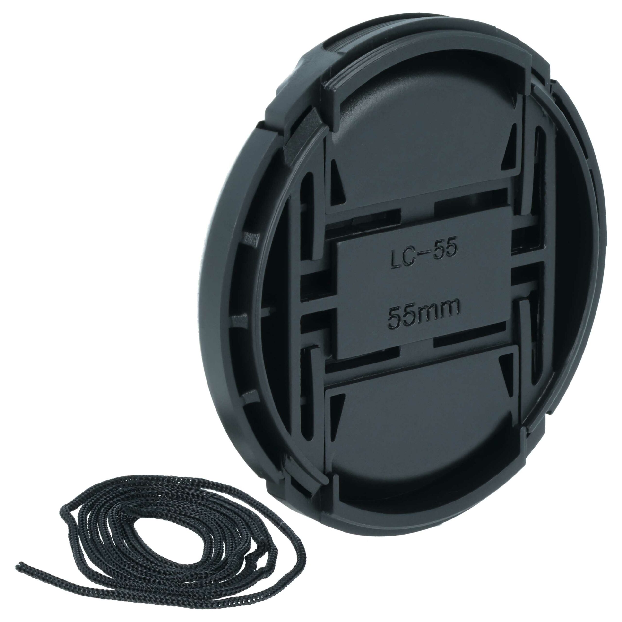 Tapa-objetivas vhbw 55 mm para Câmara - com Pega Interior, Plástico, Preto - Image 2