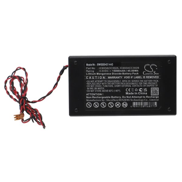 Bateria Industrial vhbw para Controladores GE Fanuc - 15000mAh 3V Li-MnO2