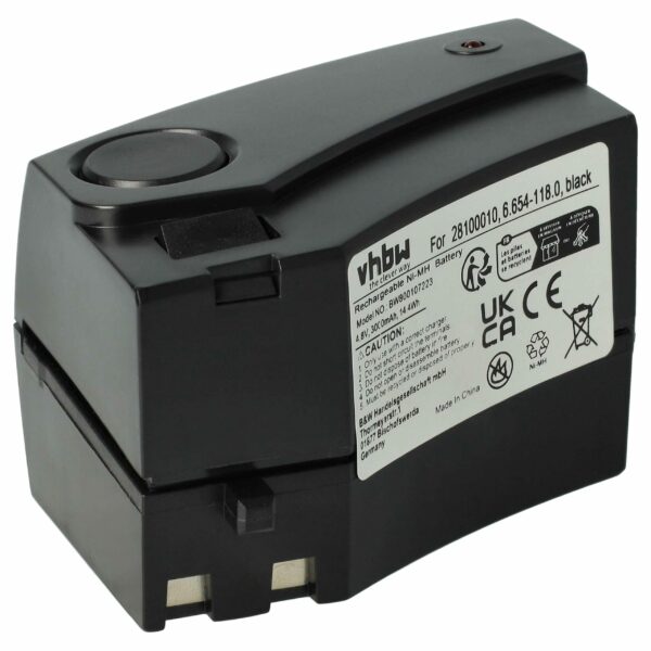 Bateria vhbw para Kärcher KB 5, K65 Plus, K55 Pet - 3000mAh, 4.8V, NiMH