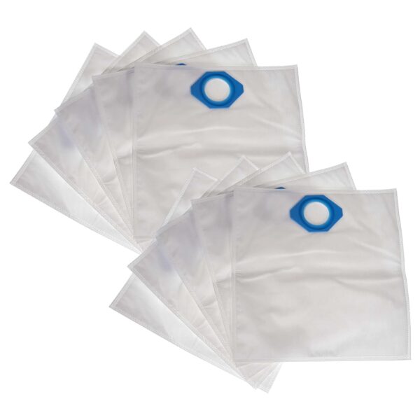Pack 10x Sacos para Aspirador Nilfisk 107418525 - Microfleece vhbw