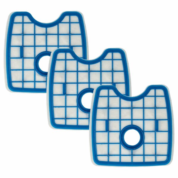 3x Filtros de Substituição para Philips CP0109, CP0109/01, 432200494172 - Aspirador Robô vhbw
