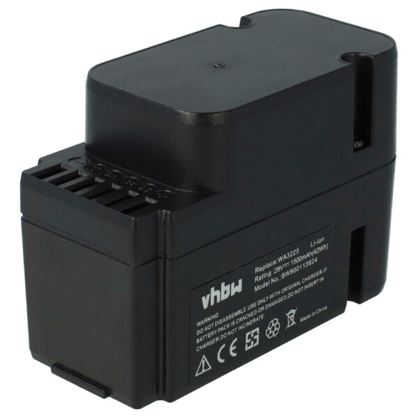 Bateria vhbw para Worx Landroid WG790, WG790E, WG792E, WG796E - 1500 mAh 28 V Li-Ion