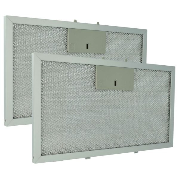 2x Filtro de Graxa Metal Longa Duração vhbw para Klarstein 10034874