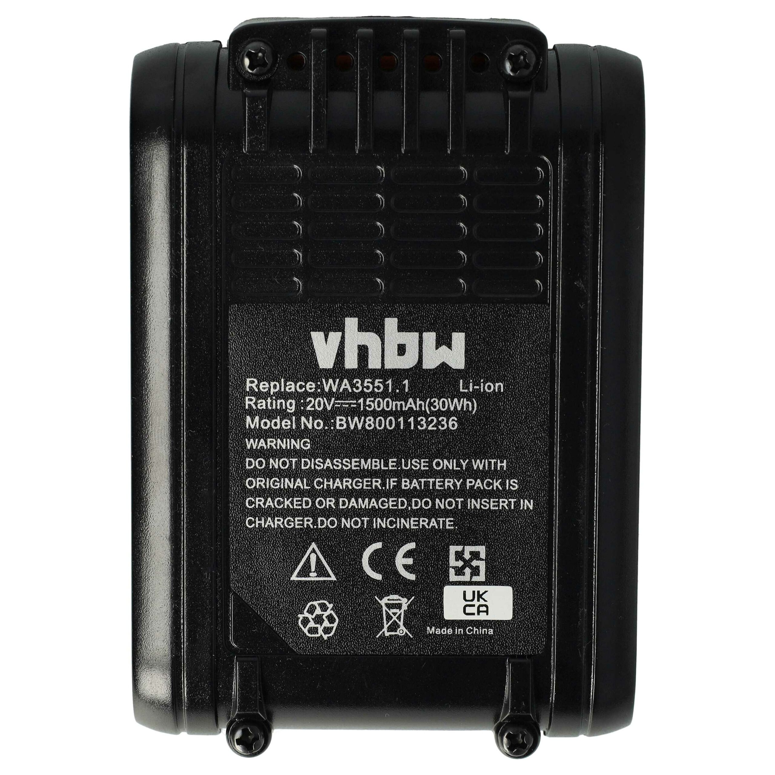 Bateria vhbw para Rockwell RW9351.1 Ferramenta Elétrica - 1500 mAh, 20 V, Li-Ion - Image 3