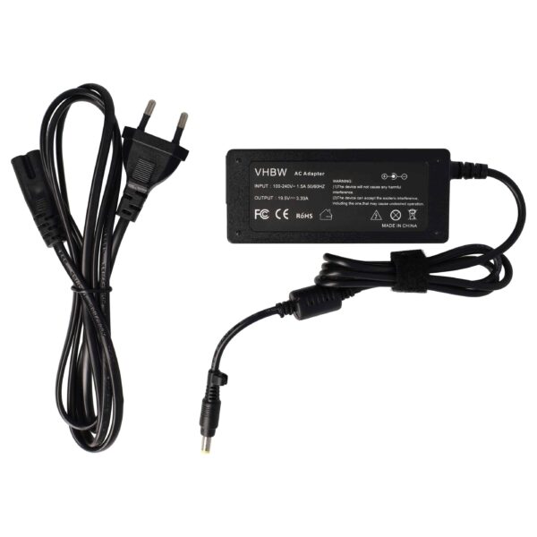 Carregador para Portátil vhbw - 65 W, 19.5V, 200 cm (Substitui HP 677770-003)