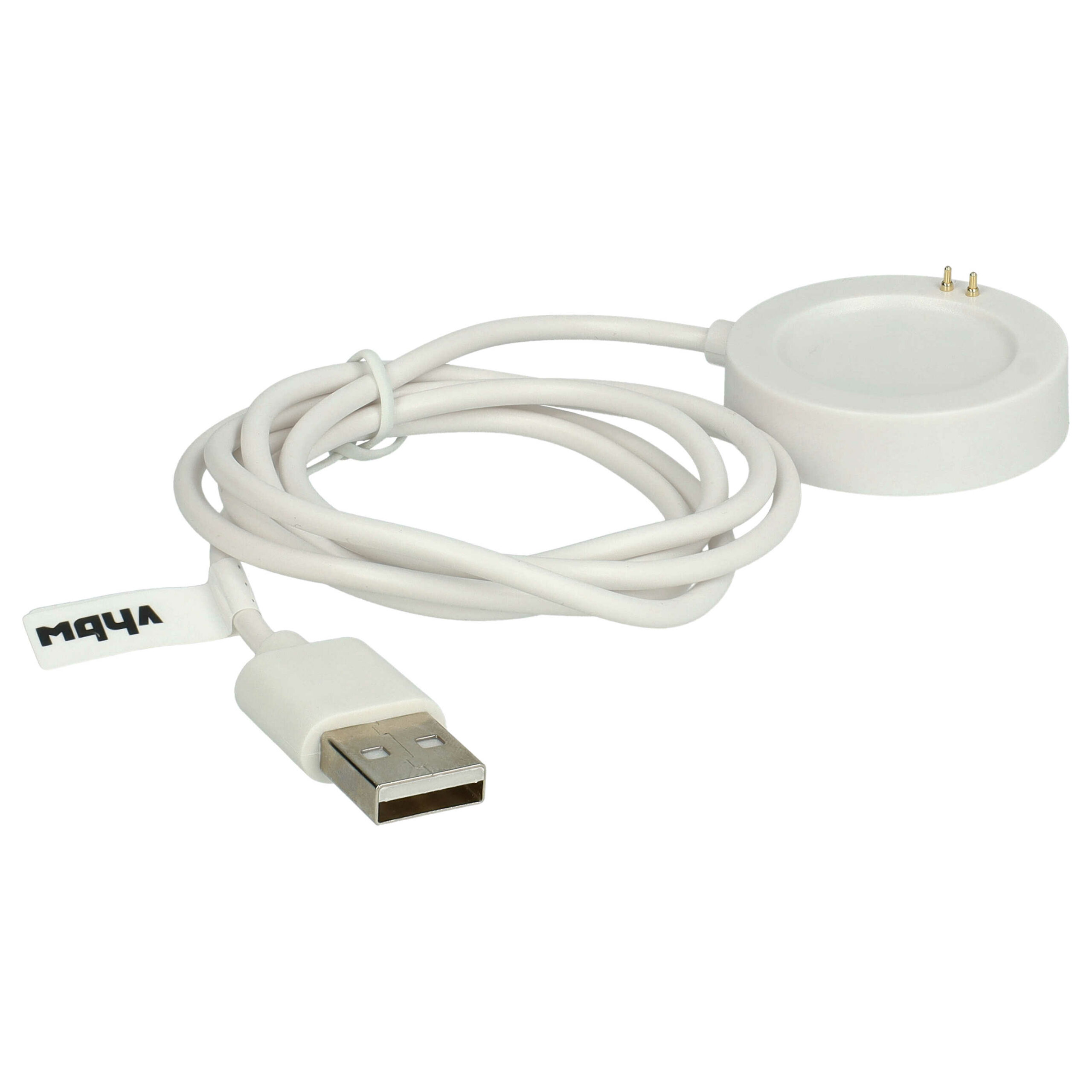 Base de Carregamento USB vhbw para Smartwatch Xiaomi Watch S2 42mm, 46mm - 102 cm, Branco - Image 4