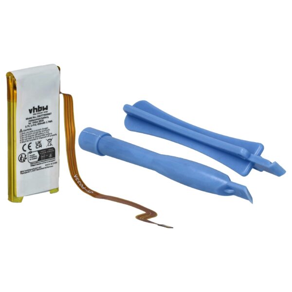 Bateria vhbw para MP3 Player Apple 450 mAh 3.7V Li-polymer