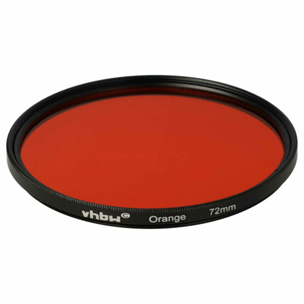 Filtro Colorido Laranja para Objetivas com Rosca de 72 mm - vhbw