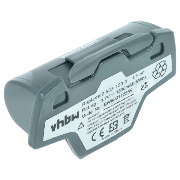 Bateria vhbw para Kärcher 1500mAh 3.7V Li-Ion - Compatível com 4.633-083.0, 2.633-123.0, 9.013-675.0