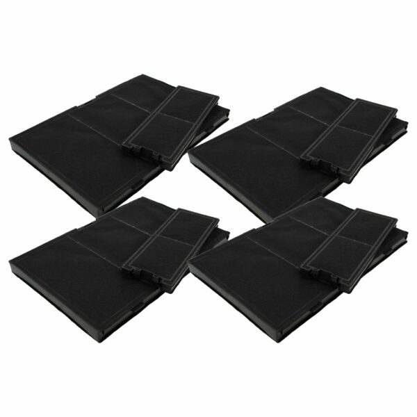8x Filtro de Carvão Ativado Compatível com Alapure HFK8700 - vhbw