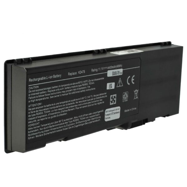 Bateria vhbw para Portátil Dell - 4400 mAh 11.1 V Li-Ion (Substitui 0D5550, 0D5453, 0D5549, 0C5454, 0CR174, 0C5449)