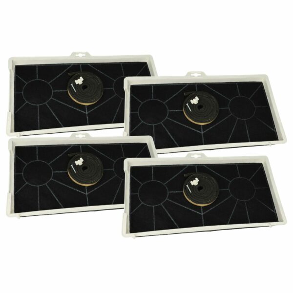 Filtro de Carvão Ativado vhbw 4x para Balay 461422 / Bosch / Siemens - Campânula Extractora + Material de Montagem