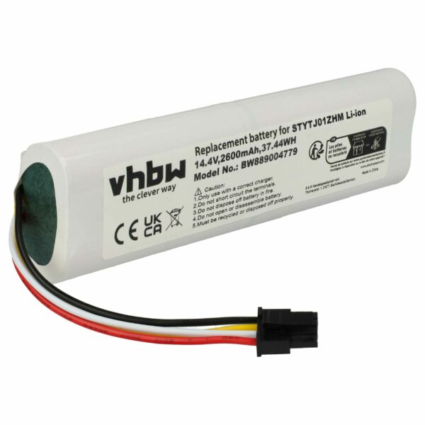 Bateria vhbw 2600mAh 14.4V para Dreame e Xiaomi P1904-4S1P-MM