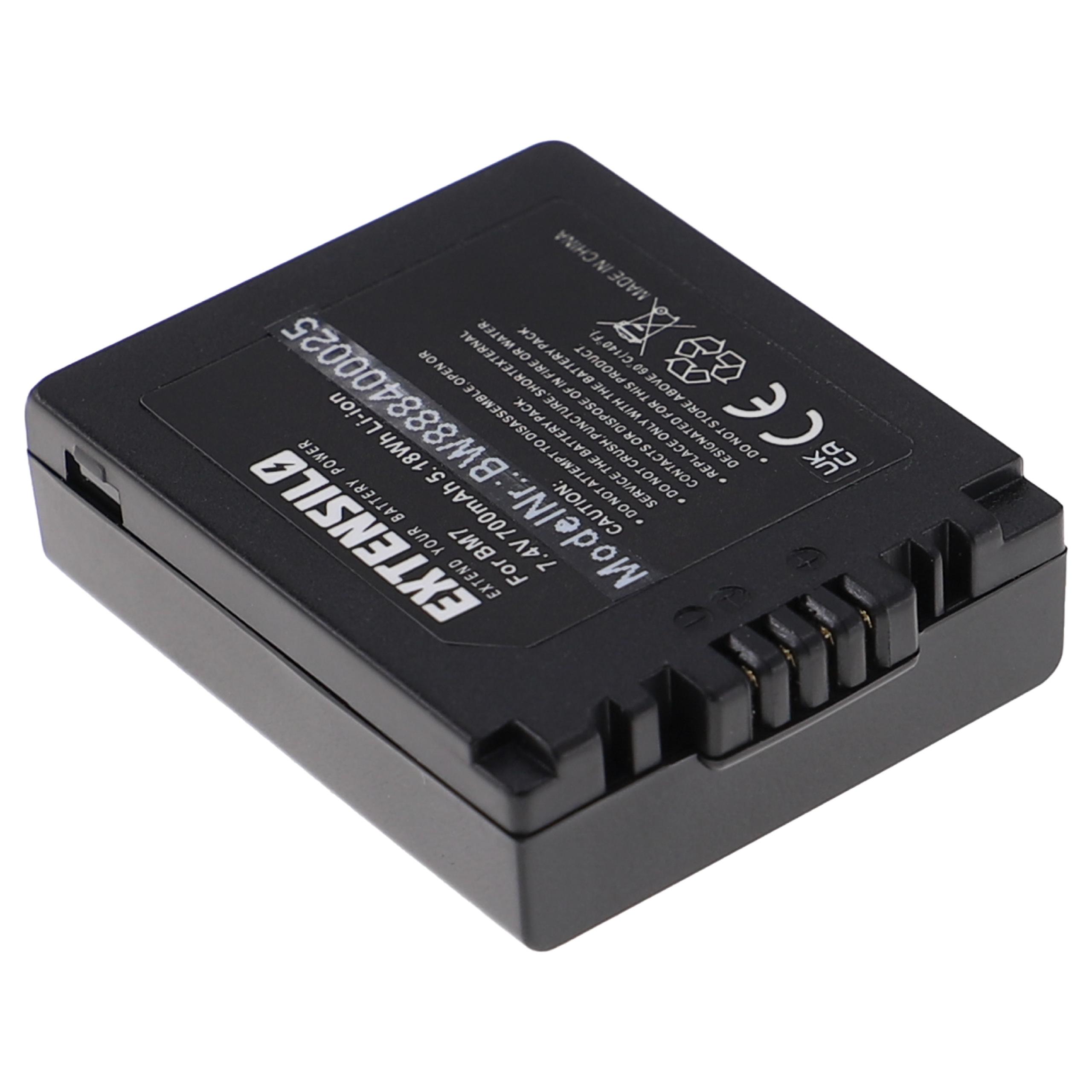 Bateria EXTENSILO para Panasonic CGA-S002A/1B, CGA-S002E/1B - 700mAh, 7.4V, Li-Ion - Image 4
