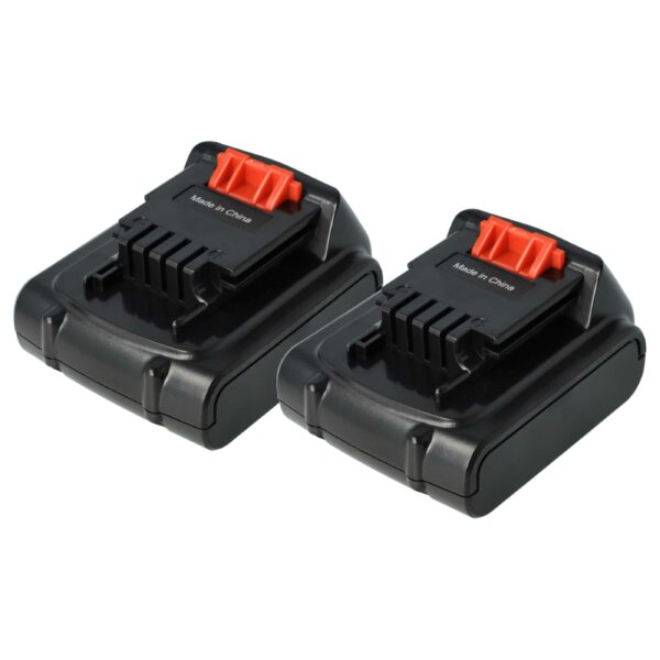 2x Bateria compatível Black & Decker BL1314, LB16, BL1514, BL1114 - 2000 mAh, 14.4 V, Li-Ion