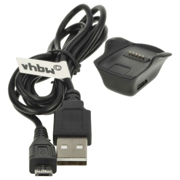 Estação de Carregamento USB para Samsung Gear Fit SM-R350, preto