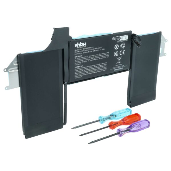 Bateria de Substituição vhbw para Apple A2337 - 4300 mAh 11.4 V Li-polímero