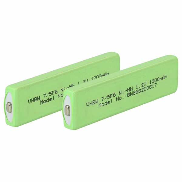 Bateria Recarregável vhbw 2x 1100 mAh 1.2V NiMH para Aiwa MHB-901 e Leitores Portáteis