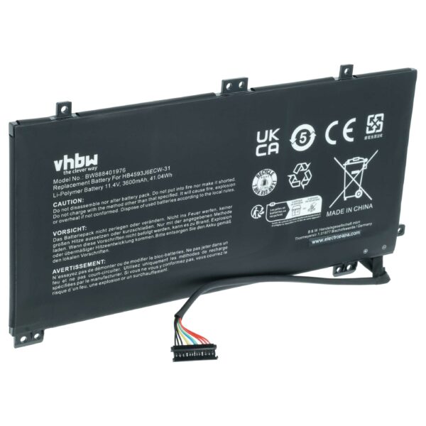 Bateria vhbw para Huawei HB4593J6ECW-31 - 3600 mAh 11.4 V Li-polymer