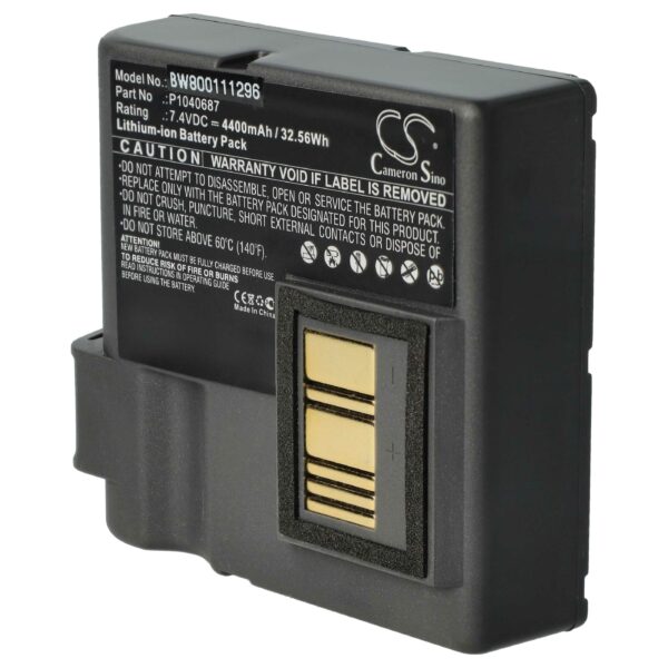 Bateria vhbw para impressora Zebra QLN420, ZQ630 - 4400 mAh 7.4 V