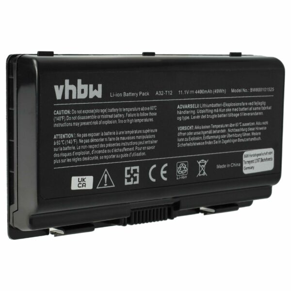 Bateria para Notebook Asus compatível com 90-NQK1B1000Y, A32-T12J, A32-C51, A32-T12 - 4400 mAh 11.1 V Li-Ion