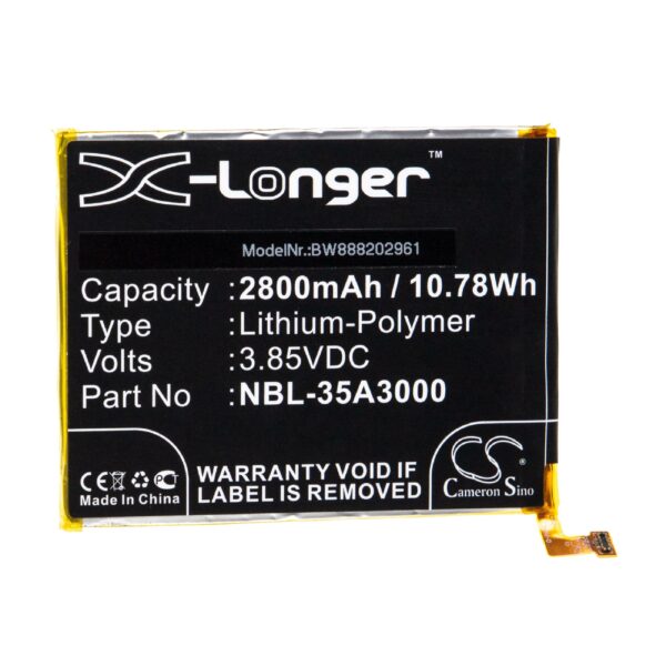 Bateria para Telemóvel vhbw substitui Neffos NBL-35A3000 - 2800 mAh 3.85 V