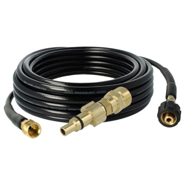 Adaptador + Mangueira Extensora para Limpiadoras de Alta Pressão Parkside, Lavor, vhbw