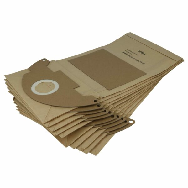 Pack de 10 Sacos para Aspirador Kärcher 6.904-143 vhbw - Papel