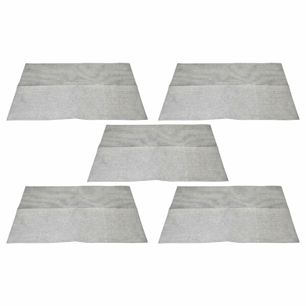 Pack 5x Filtros de Microfibra para Coifa de Cozinha 57 x 47 x 0.3 cm - vhbw