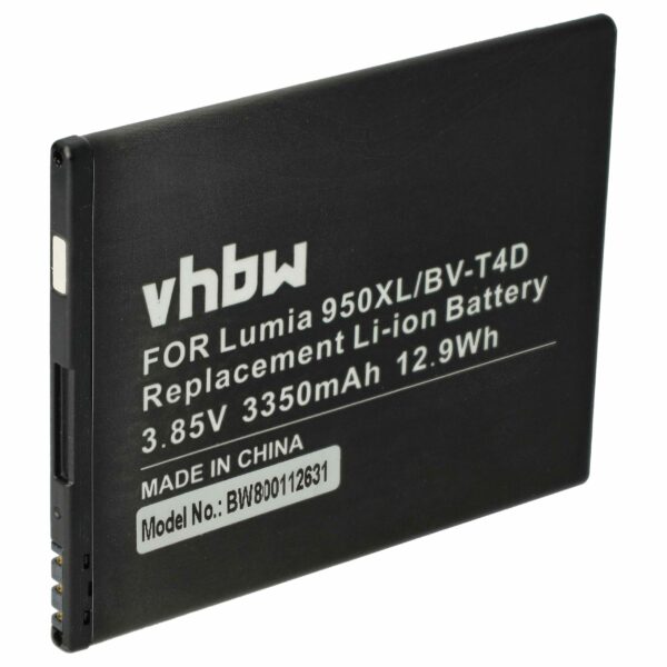 Bateria vhbw para Microsoft / Nokia BV-T4D - 2950 mAh 3.9 V Li-Ion