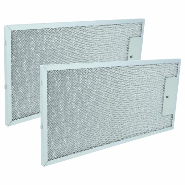 2x Filtro de Graxa de Metal de Longa Duração vhbw - Compatível com Bosch, Siemens, Neff, Constructa, Gaggenau