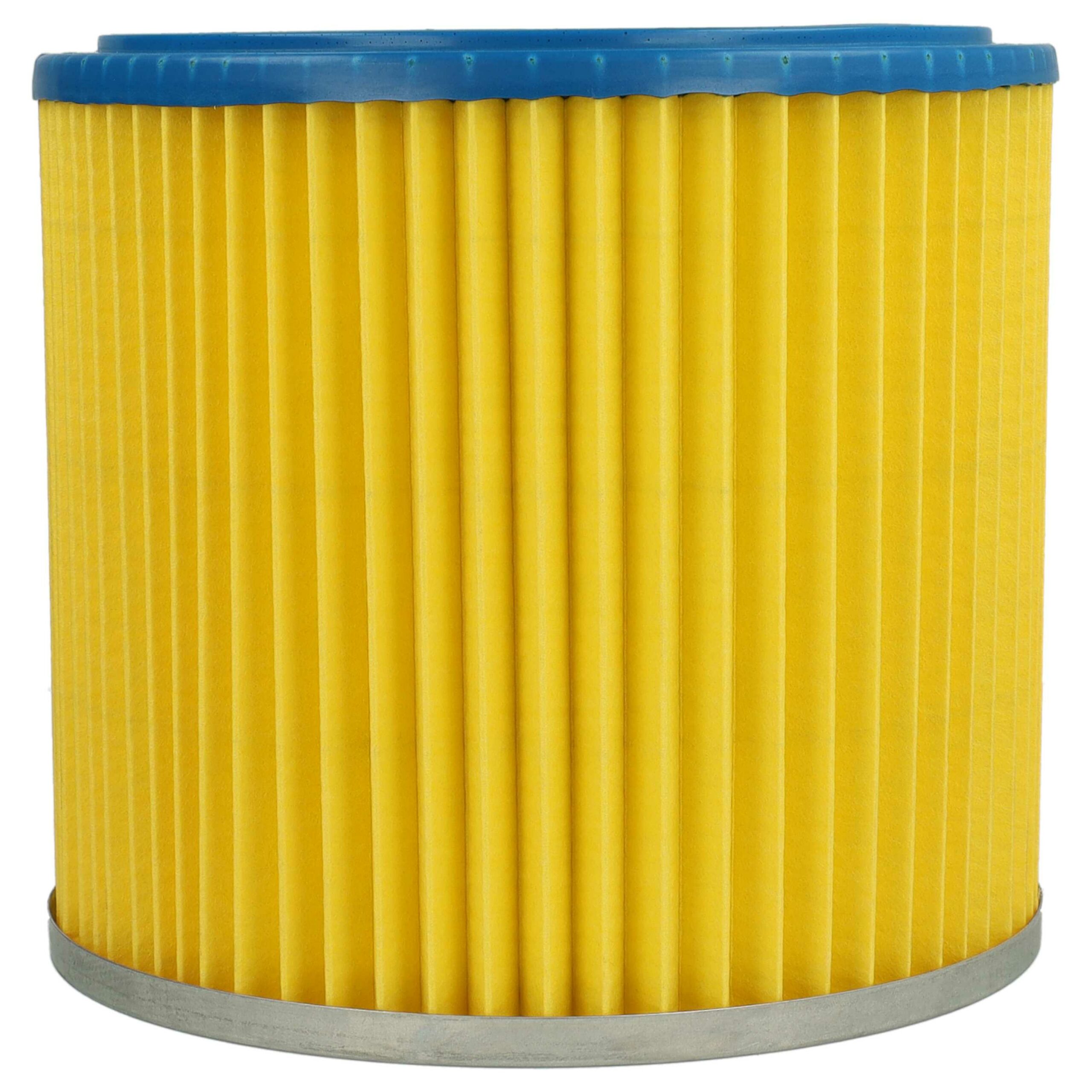 Pack de 4 Filtros de Cartucho vhbw para Aspiradores Einhell, Güde, Kärcher e Rowenta - Azul/Amarelo - Image 2