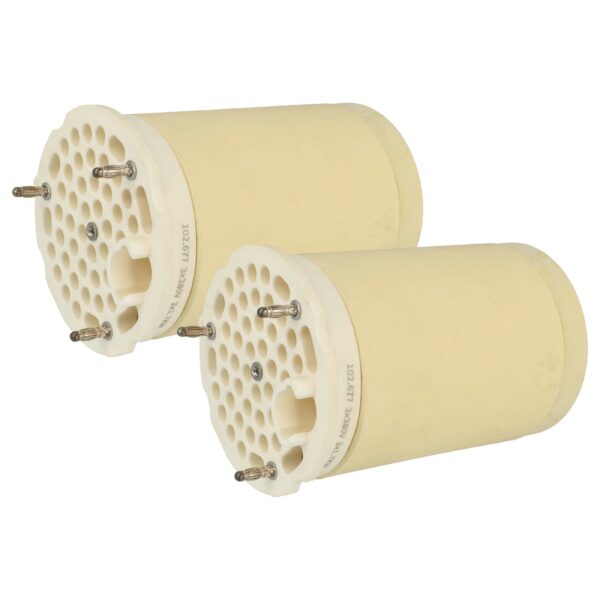 2x Elemento Aquecedor Cerâmico vhbw para Pistola de Soldadura a Ar Quente Leister 102.677