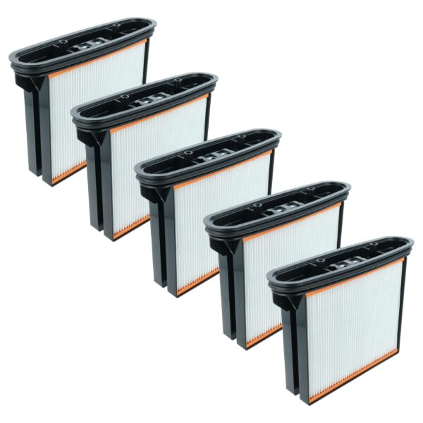 Pack 5x Filtros plissados para aspirador Bosch (substitui referência 1609203C34)