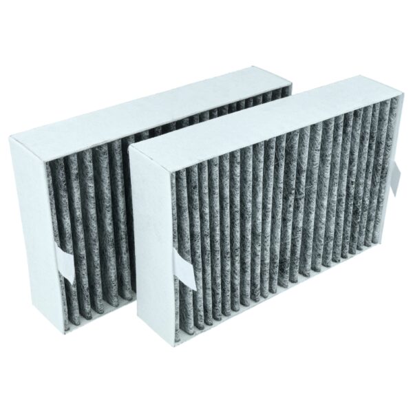 2x Filtro de Carvão Ativado Compatível com Miele 28996433EU1, 11793450, DKF 31-P