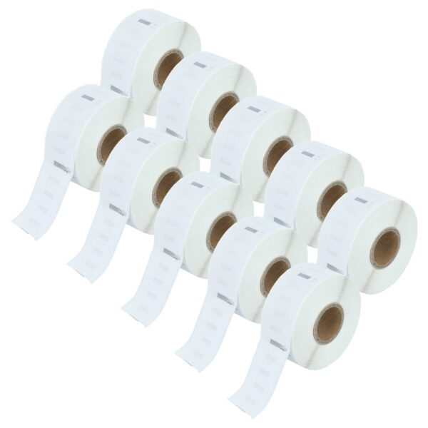 10x Rolo de Etiquetas vhbw substitui Dymo 11355 - 19 mm x 51 mm