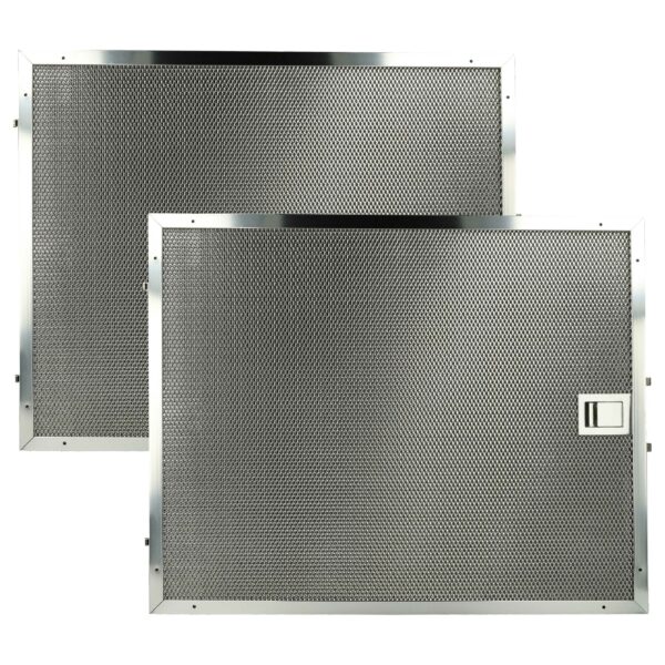2x Filtro de Graxa em Metal Compatível com Miele 8272121 - vhbw