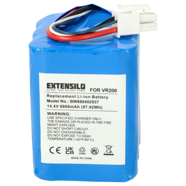 Bateria EXTENSILO Li-Ion 6800mAh 14.4V para Vorwerk VR200