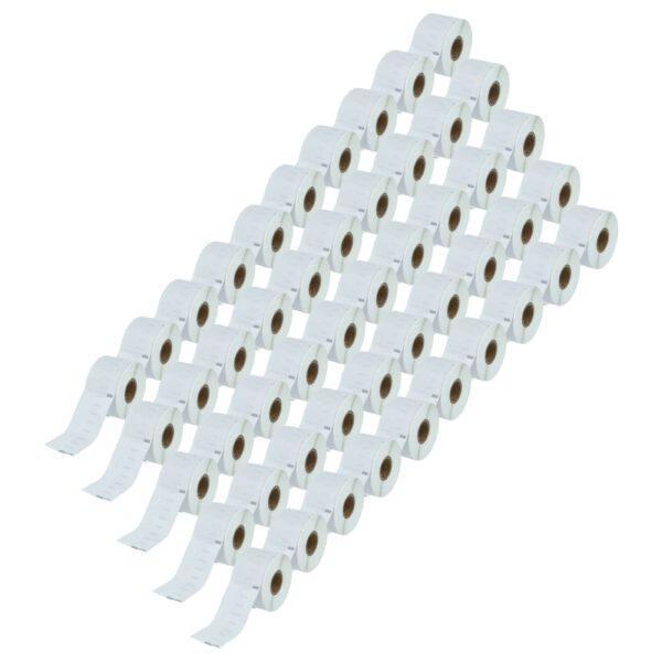 50x Rolo de Etiquetas substitui Dymo 11356 para Impressora - 41 mm x 89 mm