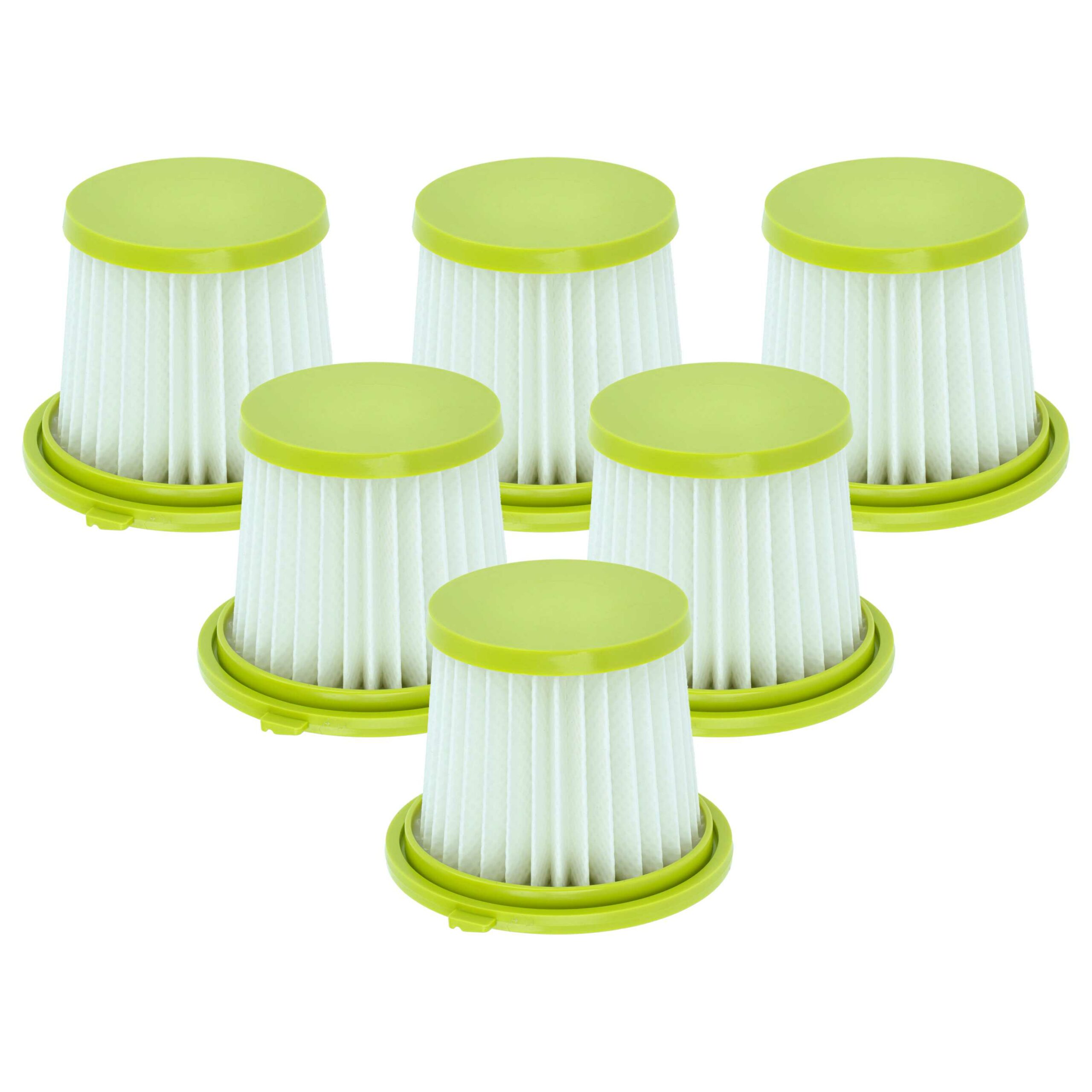 Conjunto de 6 Filtros de Substituição vhbw para Aspiradores Ryobi (HAHV33, A32HFOO, A32F05N) - Classe H11