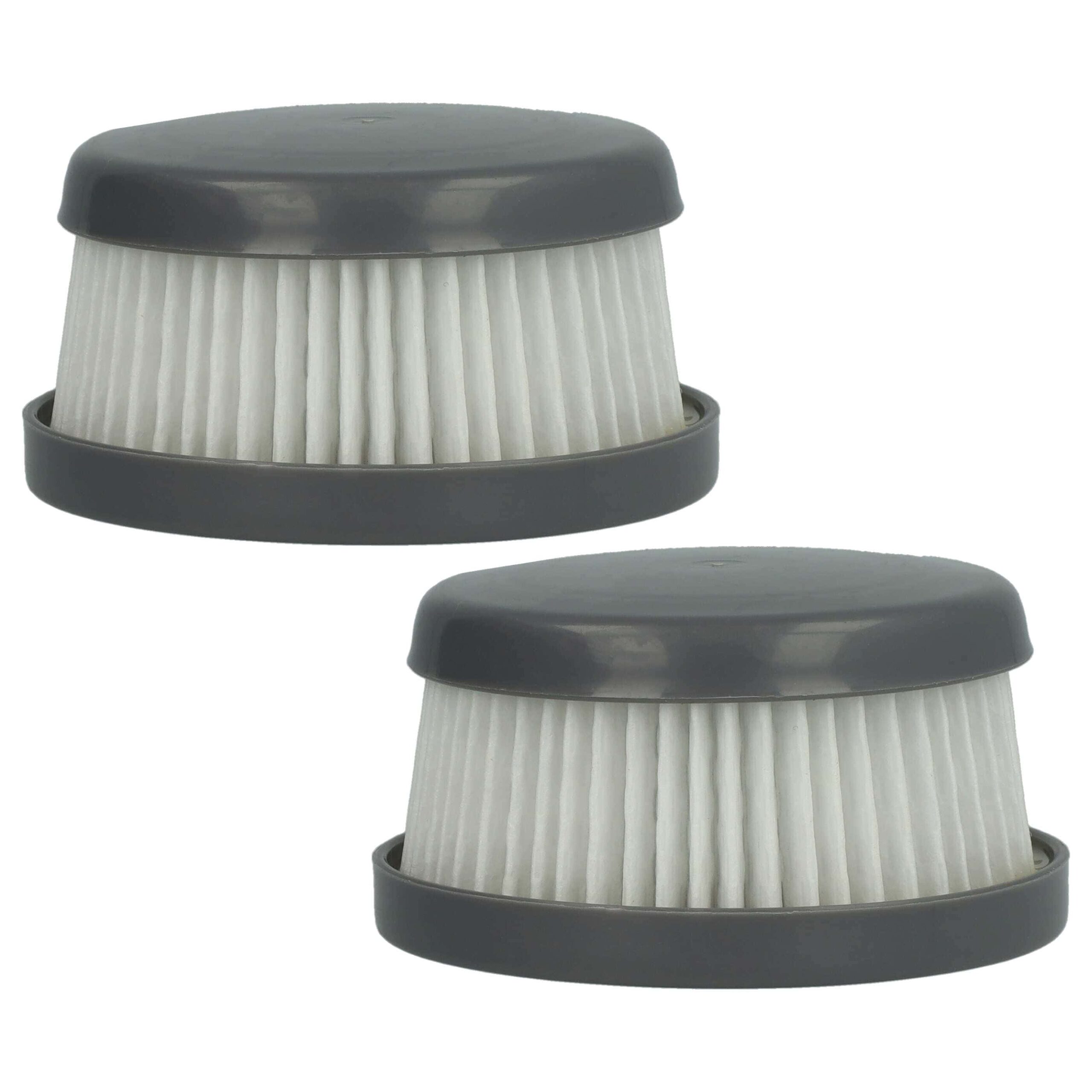 2x Filtros de Substituição vhbw para Aspiradores Black & Decker VFORB10, Branco/Cinzento
