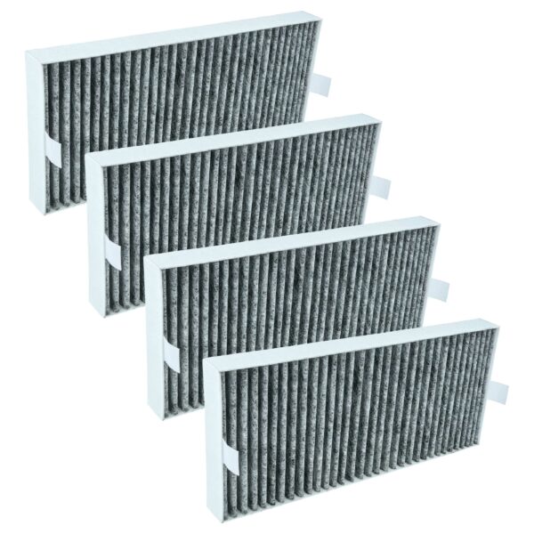 4x Filtro de Carvão Ativado Compatível com Miele DKF 35-P, 20228037