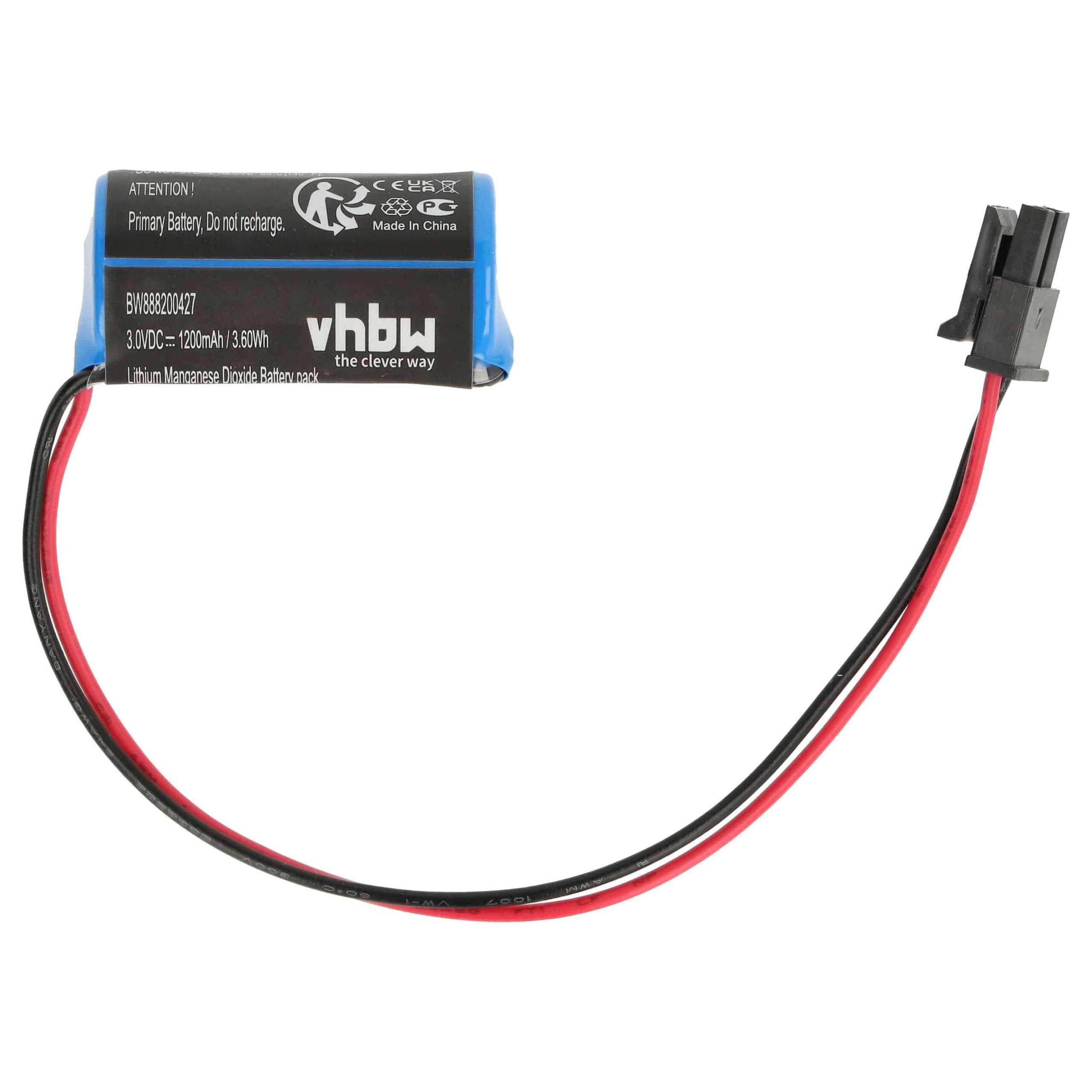 Bateria para Controlador Industrial vhbw Allen Bradley - 1200mAh 3V Li-MnO2 - Image 3