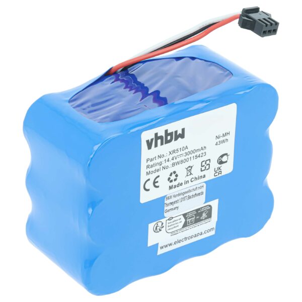Bateria vhbw para aspirador robô Klarstein NS3000D03X3 / Hoover RBC003 / TCL R1 3000mAh, 14.4V, NiMH