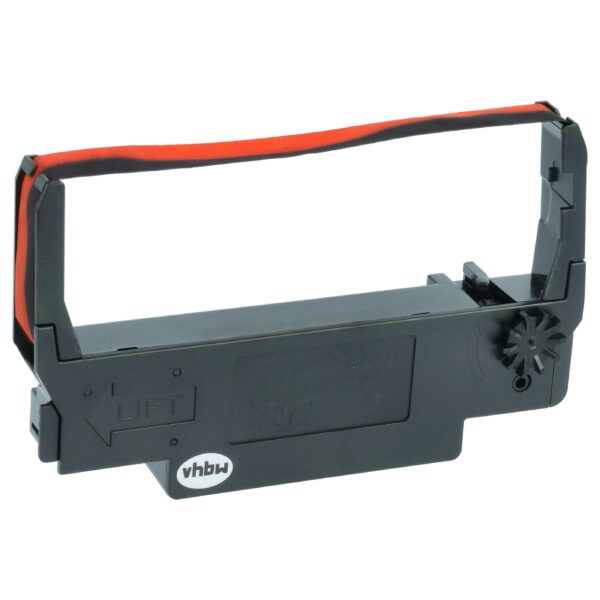 Fita de Tinta vhbw para Epson ERC-38 B/R, ERC-34, ERC-30 - Preto/Vermelho
